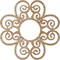 Ekena Millwork Cohen Wood Fretwork Pierced Ceiling Medallion, Red Oak, 40"OD x 13 5/8"ID x 3/8"T CMWP40X40X0375CORO - alternate 2